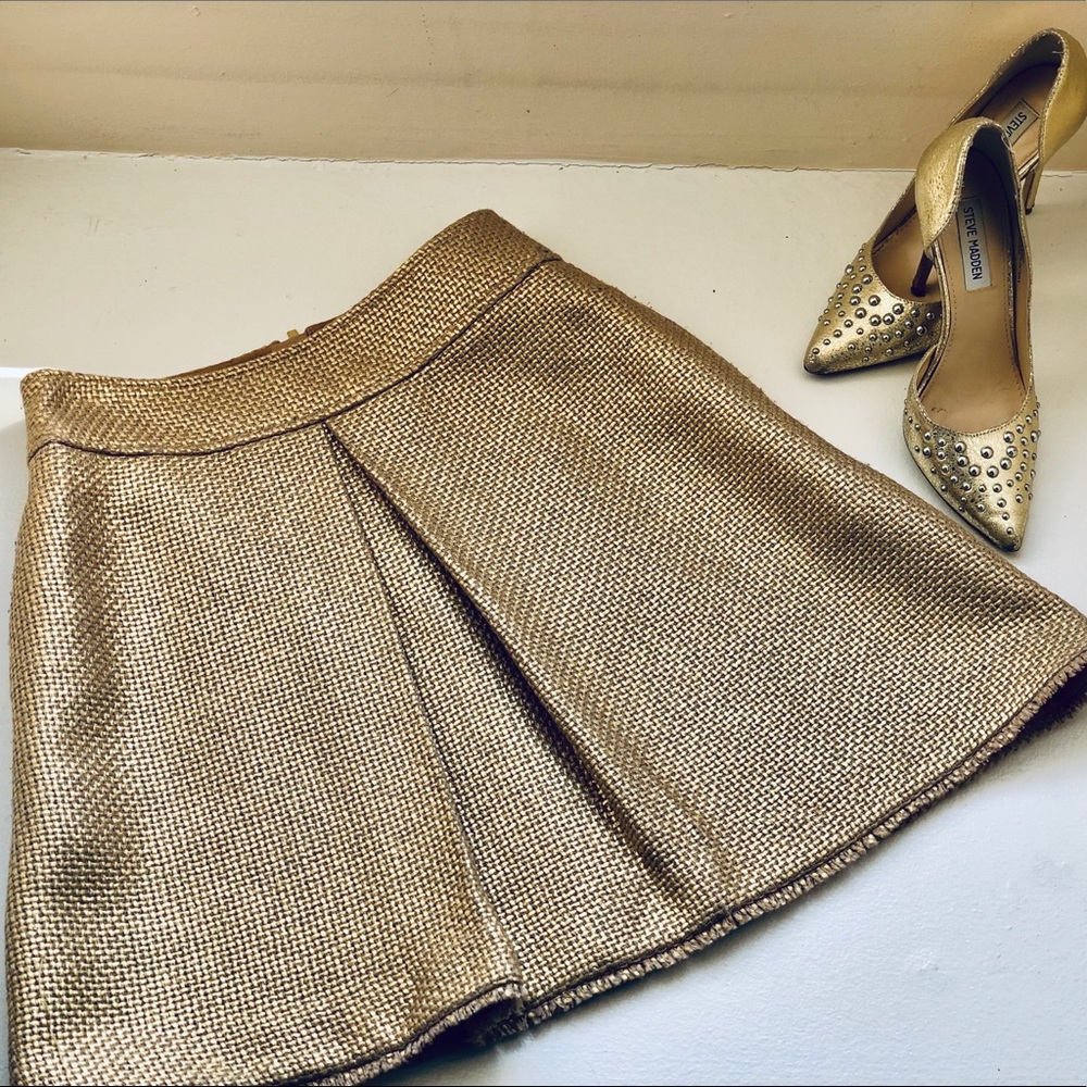 Banana Republic Gold Skirt Sz. 2